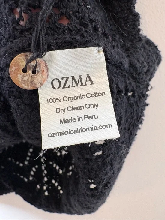 Ozma Caro Knit Vest Organic Cotton Boucle Black Medium - Picture 6 of 7